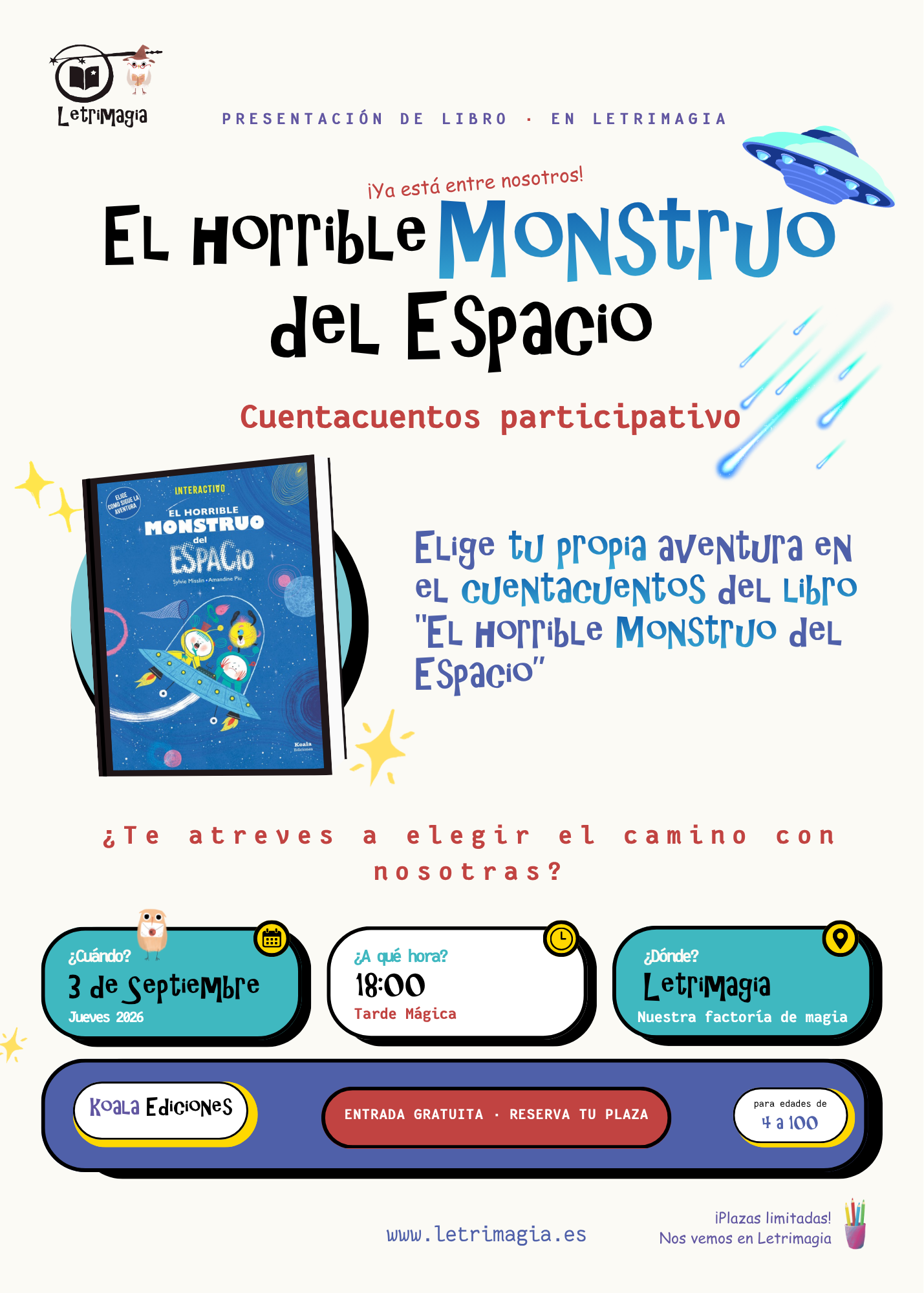 Presentación del Libro: “El horrible Monstruo del Espacio”