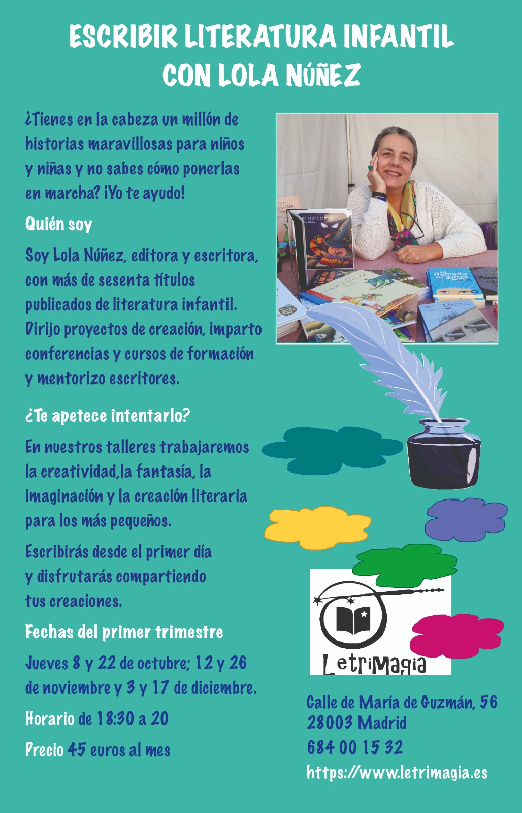Escribir literatura infantil con Lola Núñez